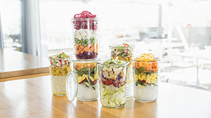 different menus in jars