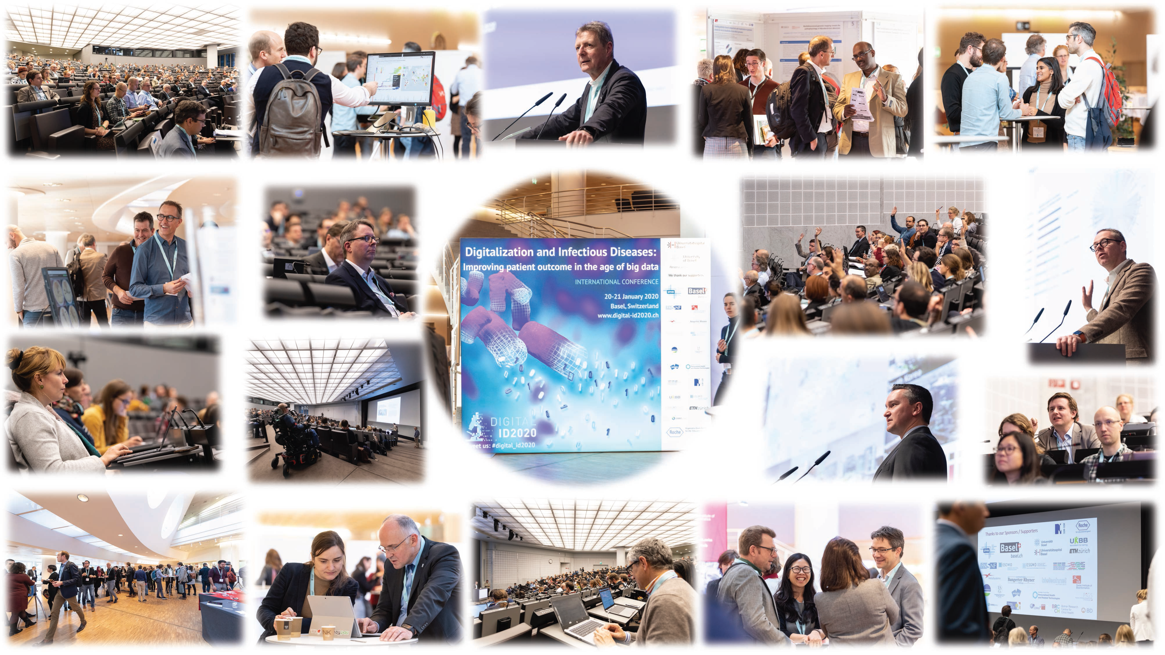 Collage of selected Photos of conference Digitalization and Infectious Diseases 2020