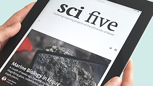 Sci Five on a tablet