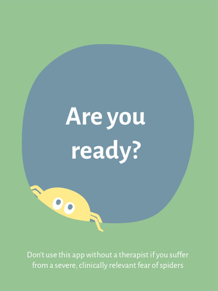Animated spider and welcome "Are you ready?"
