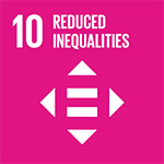 Sustainable Development Goals Icon welches für das zehnte Ziel steht: Weniger Ungleichheiten