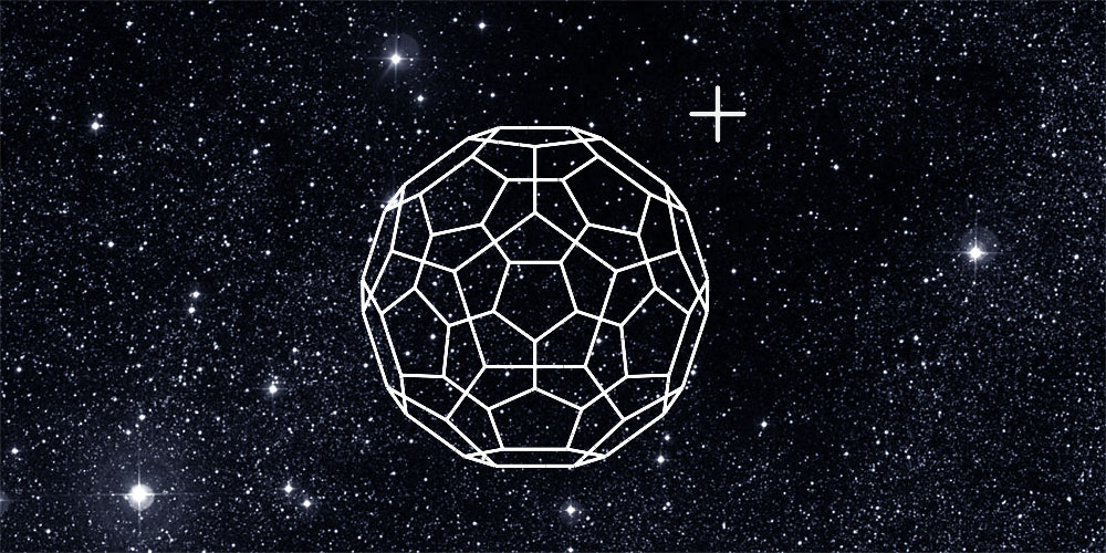 Ionized Buckminsterfullerene (C60+) is present at the gas-phase in space.