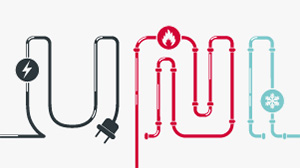 Infographic about energy consumption in 2018 at the University of Basel