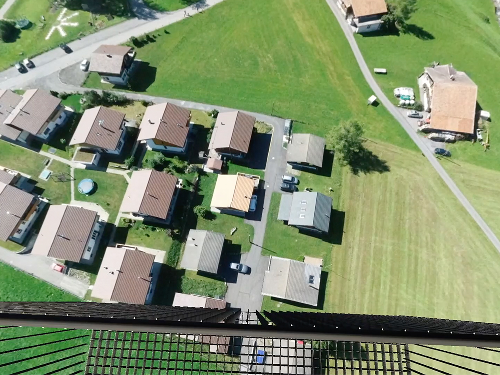 View from a great height from the VR app View from a great height from the VR app