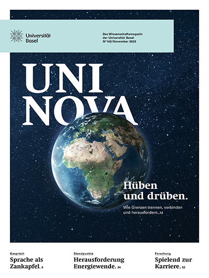 Cover page of UNI NOVA 142 with image of the earth from space