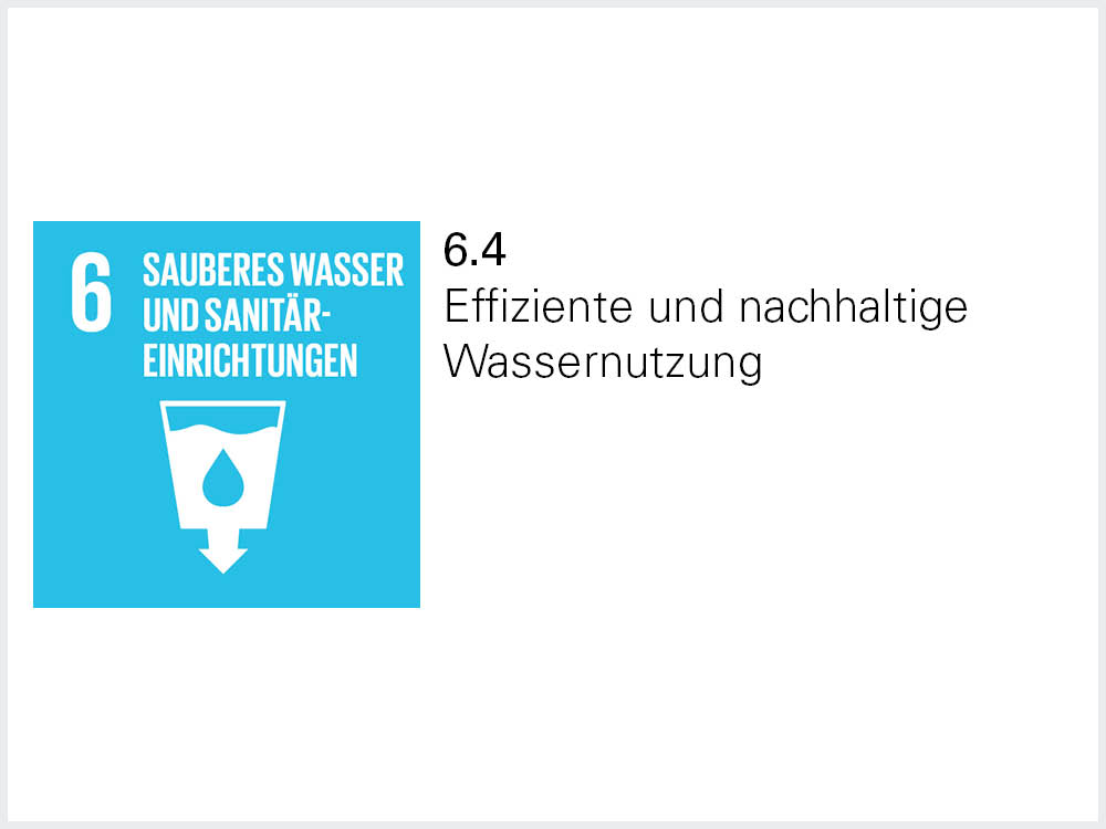 Icon von SDG 6.4 Icon von SDG 6.4