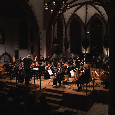 Konzertaufnahme vom Chor und Orchester der Universität Basel