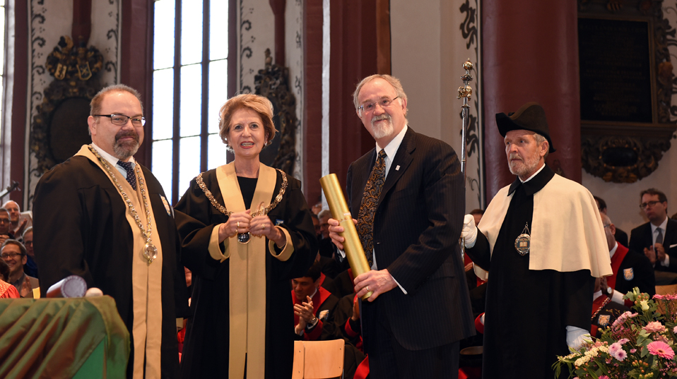 Prof. Dr. Ernst R. Berndt, honorary doctor of the Faculty of Business and Economics. (Image: University of Basel, Peter Schnetz)