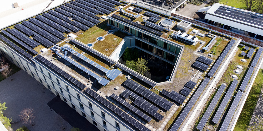 Das grösste Sonnendach der Universität Basel