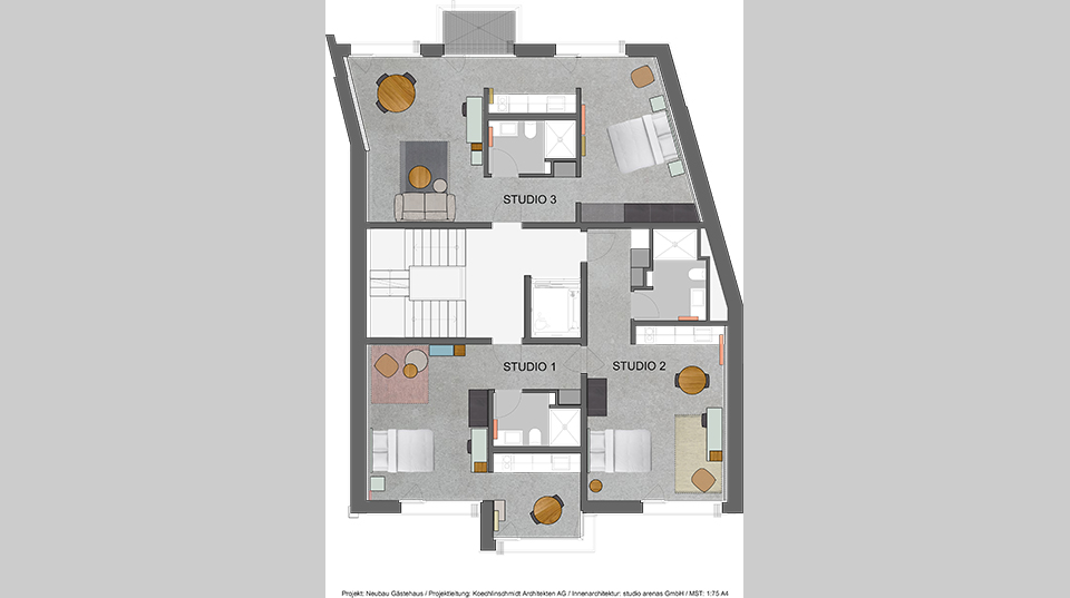 Zaeslin Guest House. (Visualisierung: Koechlin Schmidt Architekten)