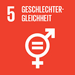 Sustainable Development Goals Icon welches für das fünfte Ziel steht: Geschlechtergleichheit