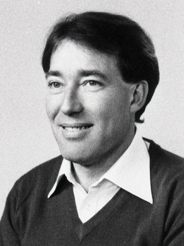 Schwarzweiss-Foto von Christoph Gerber aus dem IBM Research Magazin im Frühjahr 1988 Schwarzweiss-Foto von Christoph Gerber aus dem IBM Research Magazin im Frühjahr 1988