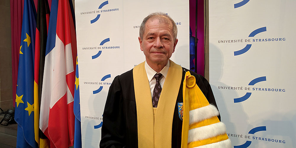 Antonio Loprieno erhält Ehrendoktorwürde der Universität Strassburg
