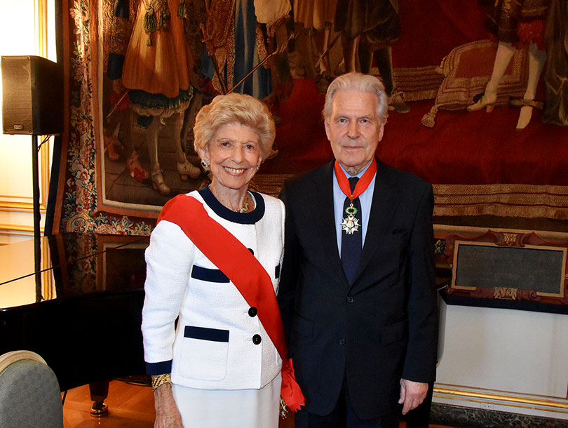 Robert Kopp, Hélène Carrére d’Encausse Robert Kopp mit der französischen Historikerin Hélène Carrére d’Encausse
