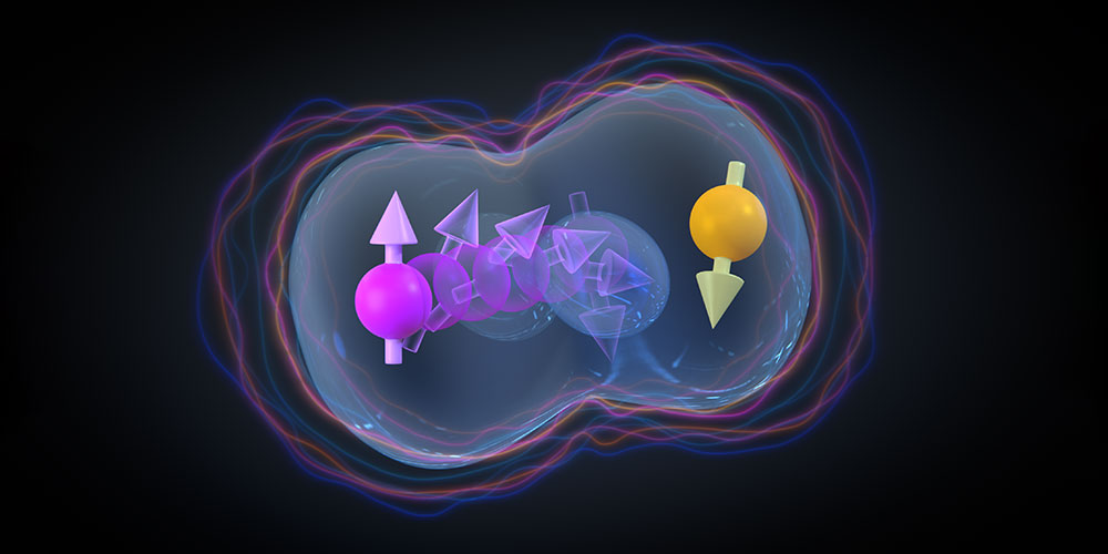 Zwei-Quantenbit Operation in Siliziumtransistoren