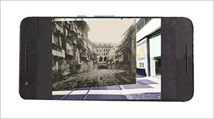 Augmented Reality Image of Falknerstrasse, © Loris Sauter