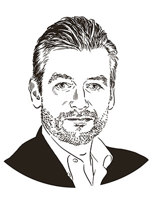 Illustriertes Portrait von Prof. Dr. Christoph R. Meier. (Illustration: Studio Nippoldt)